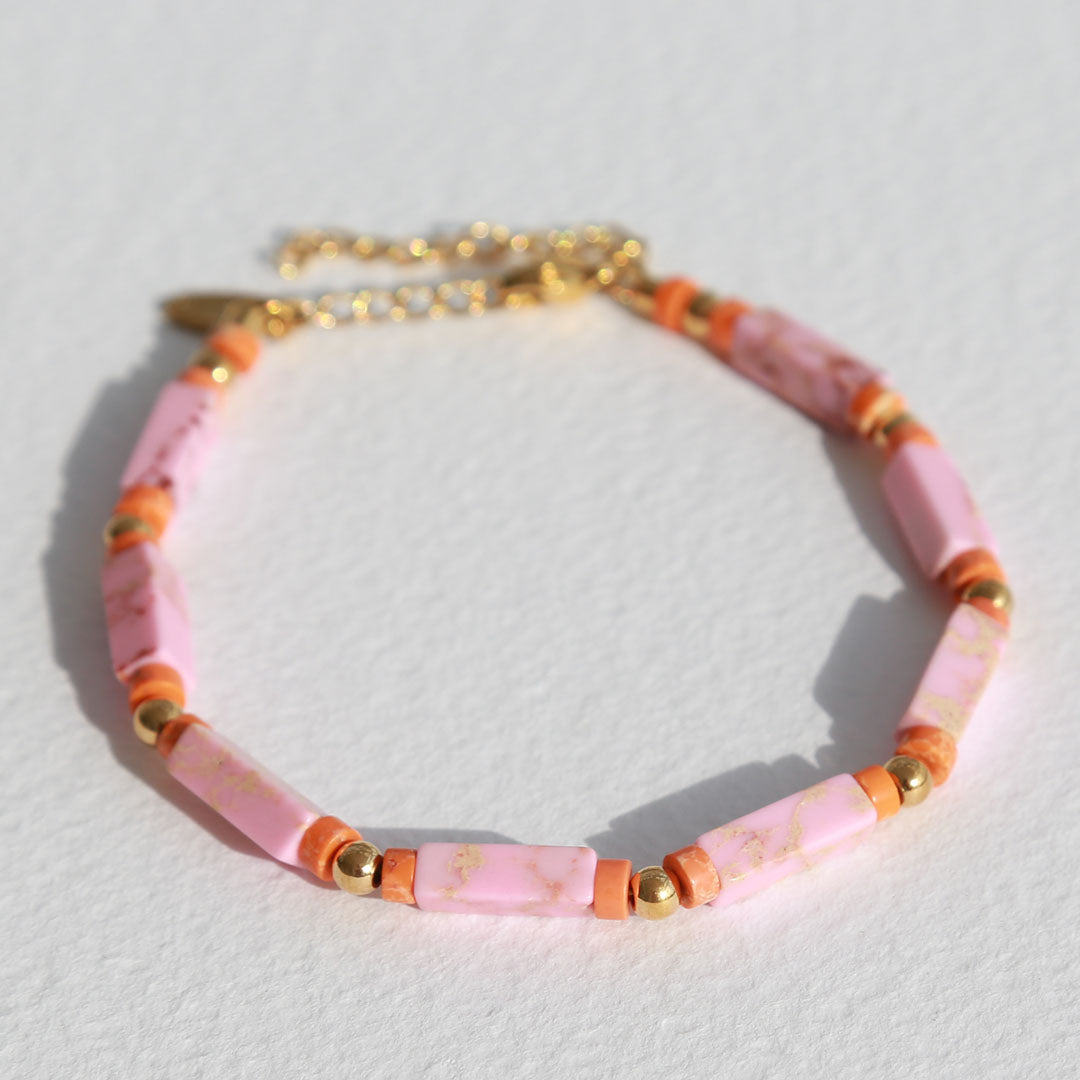 Enkelband Maui roze