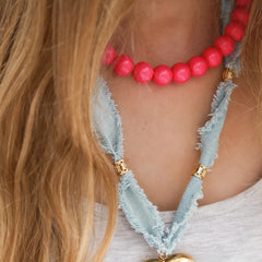 Ketting bubble roze