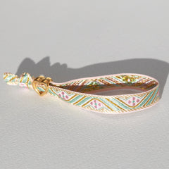Woven bracelet pastel heart