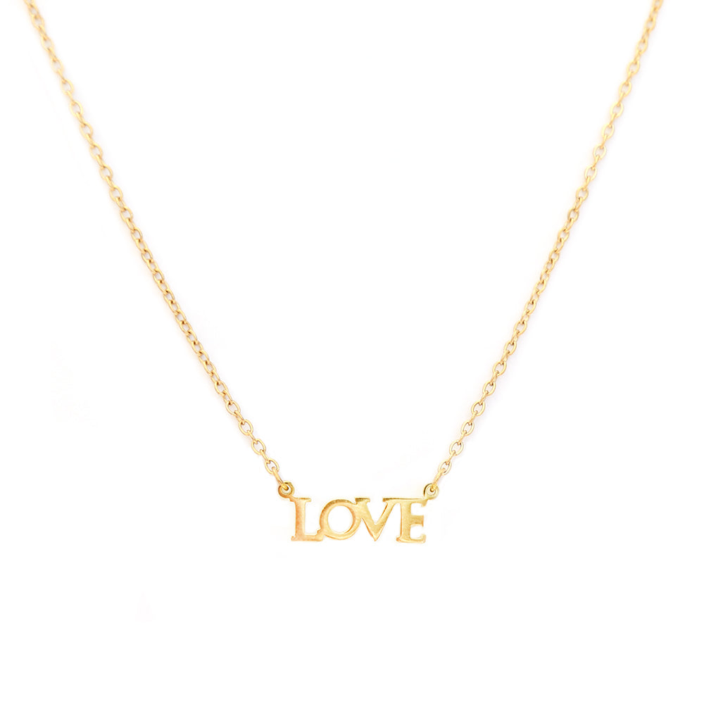 Gold necklace self love