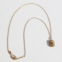 Goldkette mit Elementarstein Jaspis