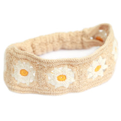 Bandeau tournesol au crochet