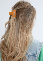 Hair clip jelly orange