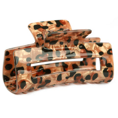 Leopard gold hair clip