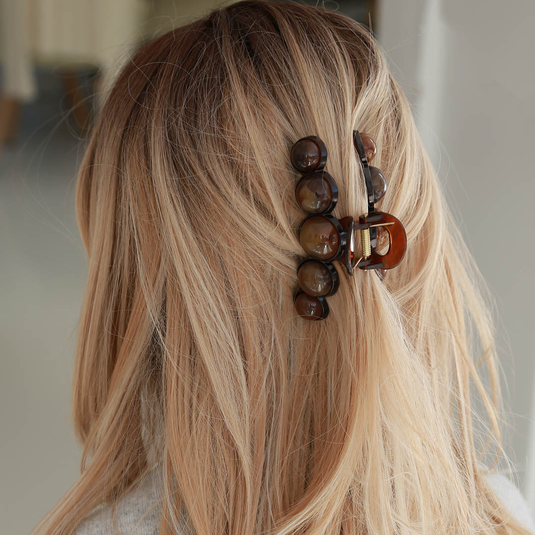 Hair clip bubble brown