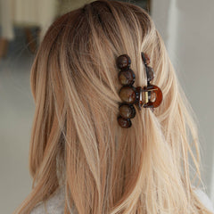 Hair clip bubble brown