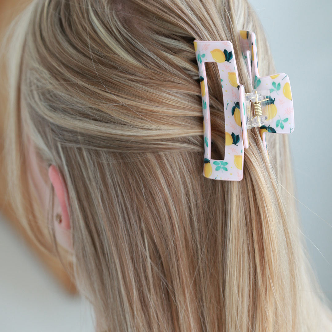 Haarspange Zitrone