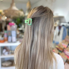 Haarspange Swirl grün klein