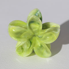 Hair clip flower green