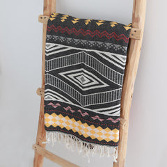 Serviette de hammam aztèque noire