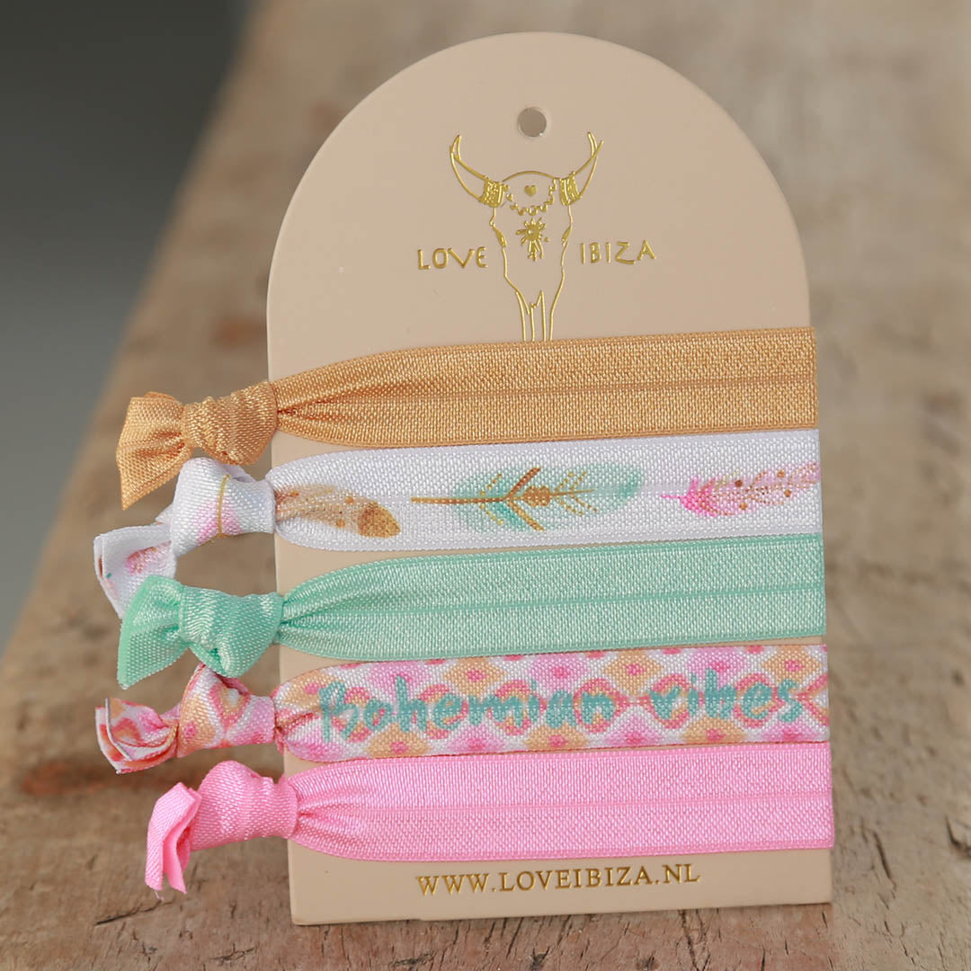 Ibiza elastiekjes Bohemian Vibes Only