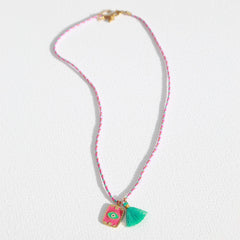 Ketting eye pink