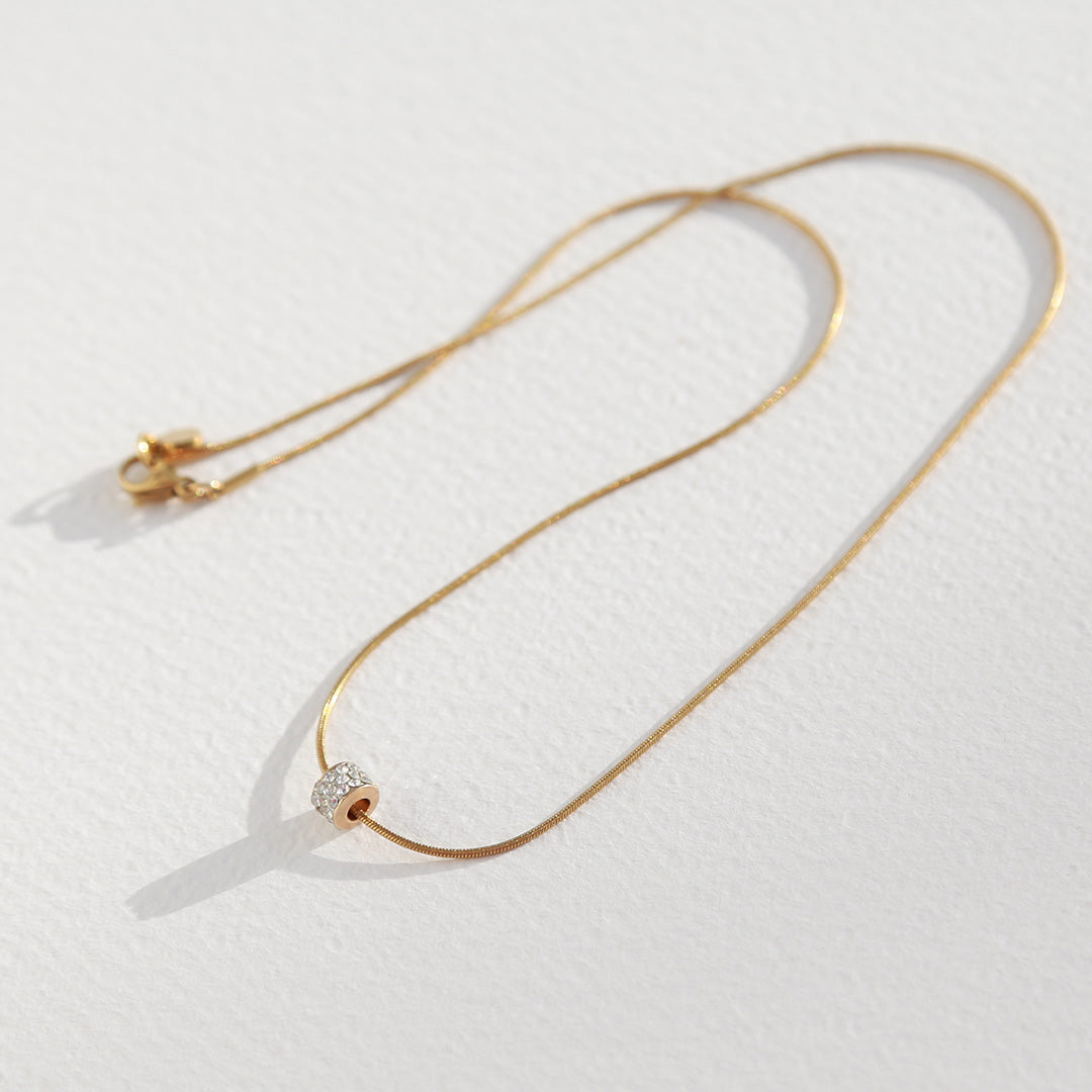 Gouden ketting zirkonia