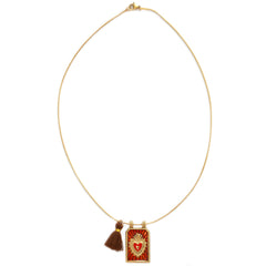 Gouden ketting tableau cognac