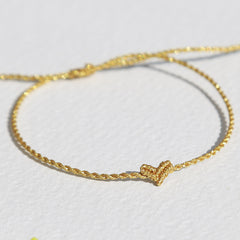 Armband kleines Herz gold  