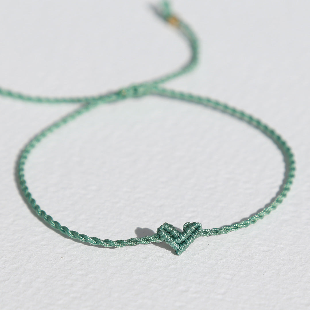 Love Ibiza heart bracelet sea green