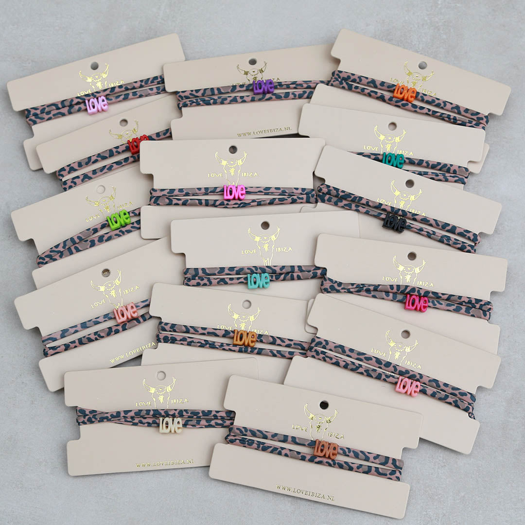 Pulsera Leopard Love - ¡Elige tu propio color!