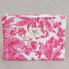 Make-up bag Fez pink yellow