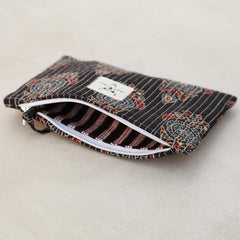 Kosmetiktasche Indian schwarz