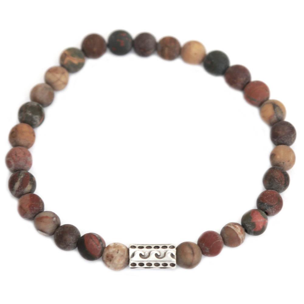 Mannen armband matte tigereye