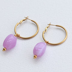 Ohrringe Rocks Flieder