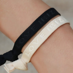 Love Ibiza elastisches Samtarmband-Set