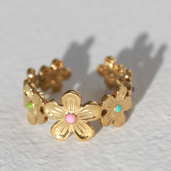 Ring Blume Pastell