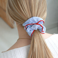 Scrunchie striped pajamas