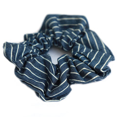 Scrunchie denim stripe