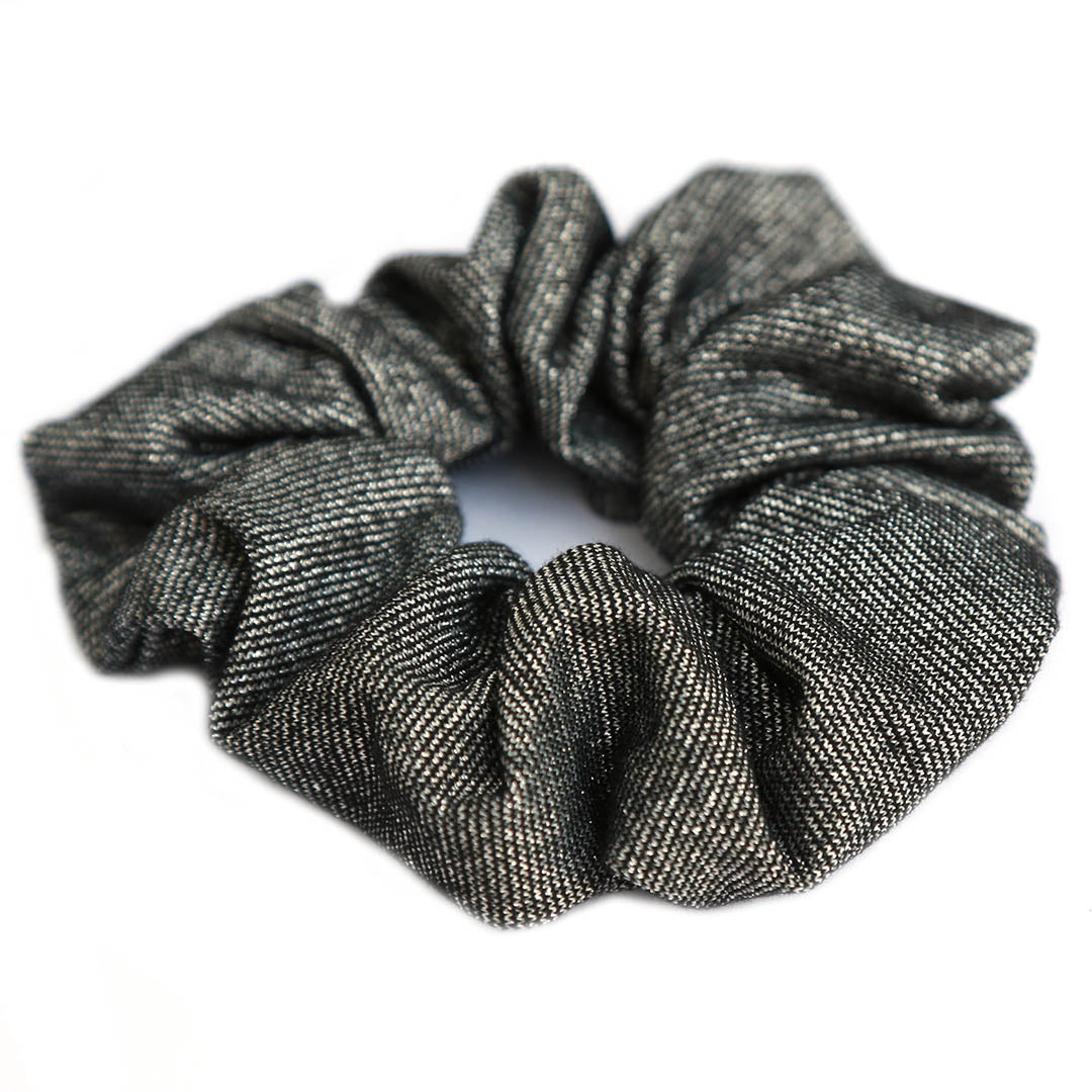 Scrunchie shine black