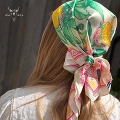 Écharpe bandana citrons