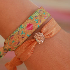Ibiza elastic band diamond orange