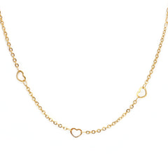 Gold necklace little heart