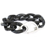 Armband chain black silver