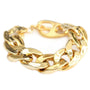 Bracelet large chain gold turquoise