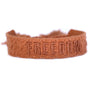 Geweven armband good vibes only wine red