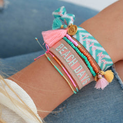 Armband Miyuki pink mint