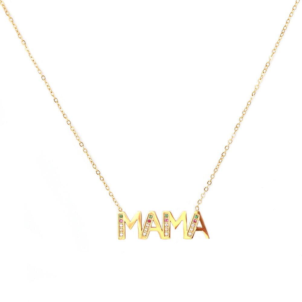 Gold necklace mama sparkle