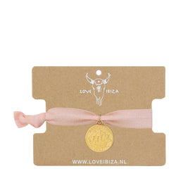 Bracelet Ibiza peach coin