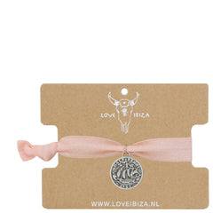 Ibiza armband peach coin Silber