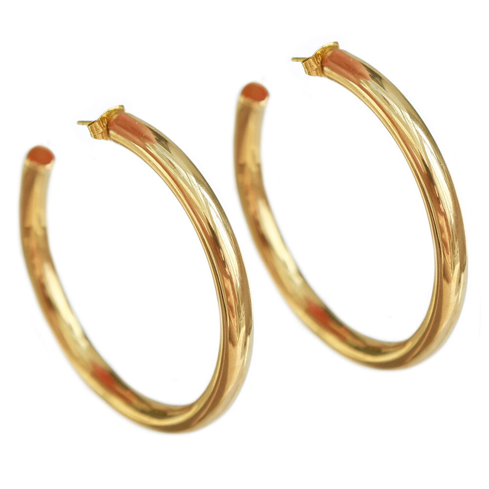 Gold hoops large