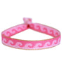 Woven bracelet pink baroque