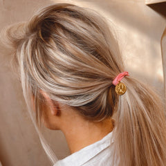 Bracelet Ibiza soft pink coin